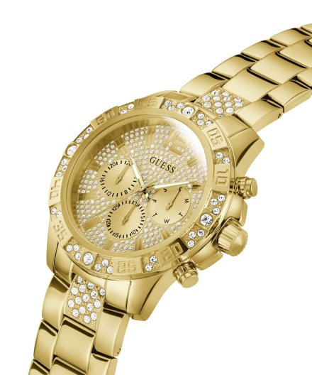 Guess Majestic zegarek męski złoty na bransolecie GW0796G2