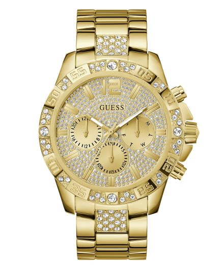 Guess Majestic zegarek męski złoty na bransolecie GW0796G2