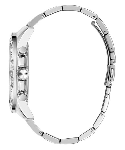 Guess Majestic zegarek męski srebrny na bransolecie GW0796G1