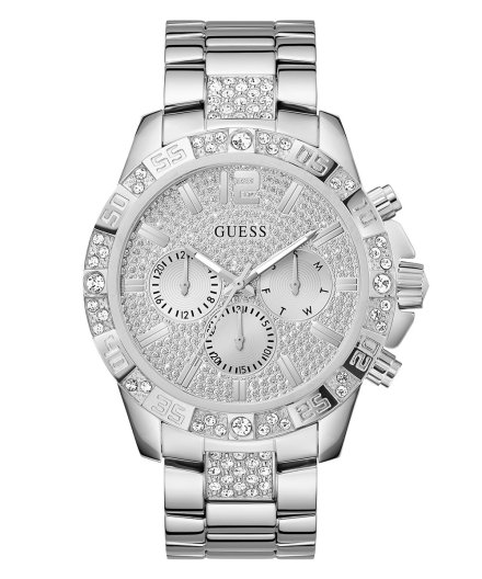 Guess Majestic zegarek męski srebrny na bransolecie GW0796G1