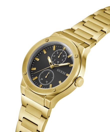 Guess Jet złoty zegarek męski na bransolecie GW0795G4