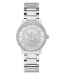 Guess Petal zegarek damski srebrny z kwiatkiem na tarczy GW0747L1