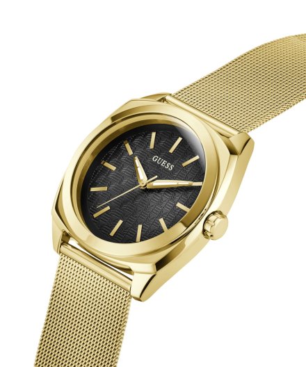 Guess Marshall zegarek męski klasyczny złoty na bransolecie mesh GW0794G2