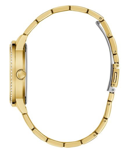 Guess Petal zegarek damski srebrny z kwiatkiem na tarczy GW0747L2