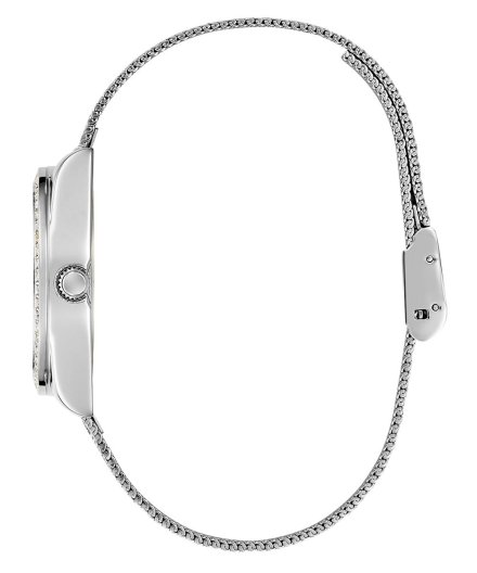 Guess Boa zegarek damski srebrny z błyszczącą tarczą GW0748L1