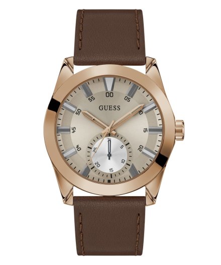 Guess Grayson zegarek męski klasyczny brązowy GW0793G3