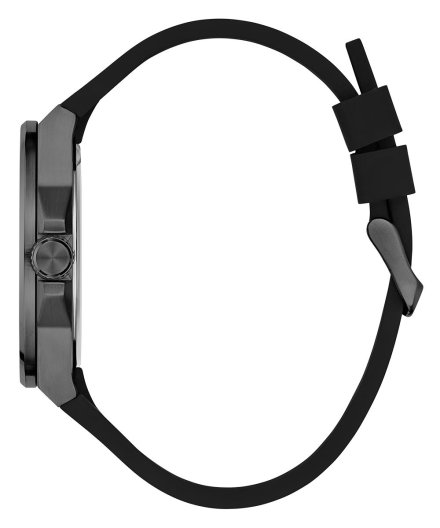 Guess Vinyl zegarek męski czarny klasyczny na pasku GW0790G2