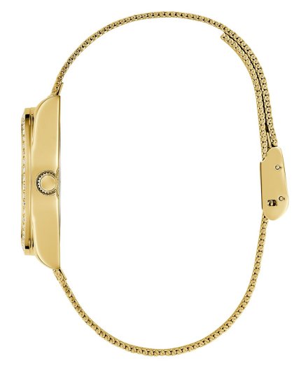 Guess Boa zegarek damski złoty z błyszczącą tarczą GW0748L2