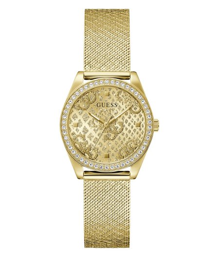 Guess Boa zegarek damski złoty z błyszczącą tarczą GW0748L2