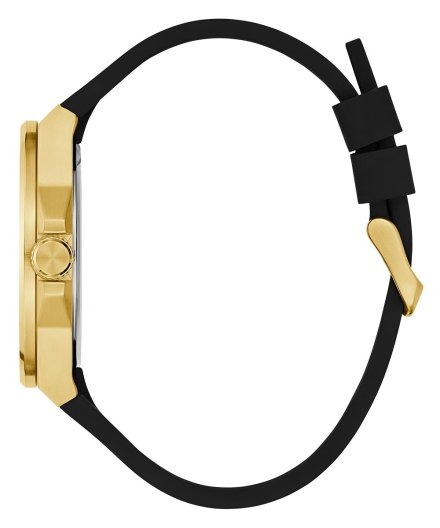 Guess Vinyl zegarek męski złoty klasyczny na pasku GW0790G1