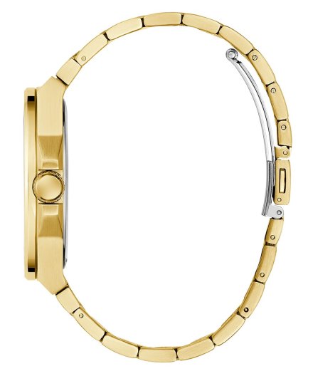 Guess Vinyl zegarek męski złoty klasyczny na bransolecie GW0789G2