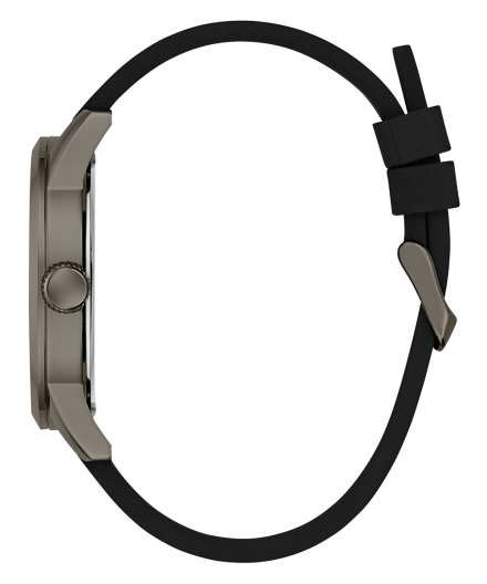 Guess Badge zegarek męski klasyczny grafitowy GW0781G5