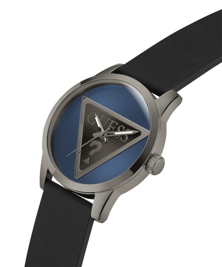 Guess Badge zegarek męski klasyczny grafitowy GW0781G5