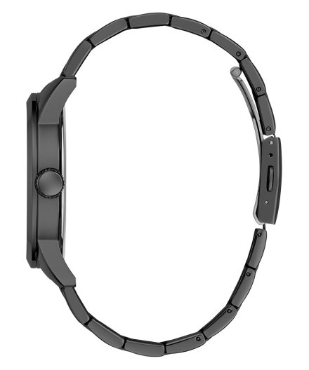 Guess Badge zegarek męski klasyczny czarny na bransolecie GW0782G2