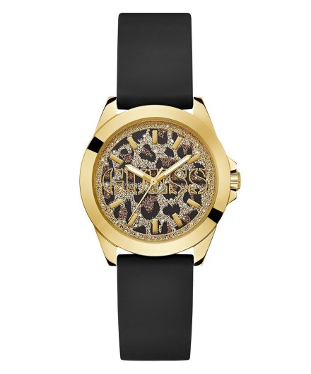Guess Menagerie zegarek damski złoty tarcza panterka GW0749L2