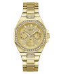 Guess Lady Empire zegarek damski z kryształami złoty GW0777L2