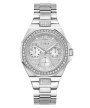 Guess Lady Empire zegarek damski z kryształami srebrny GW0777L1