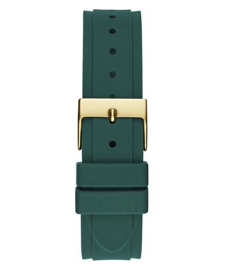Guess Envy zegarek damski z kryształami złoty zielony GW0774L2