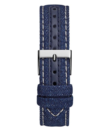 Guess G Stitch zegarek damski srebrny na pasku GW0755L1