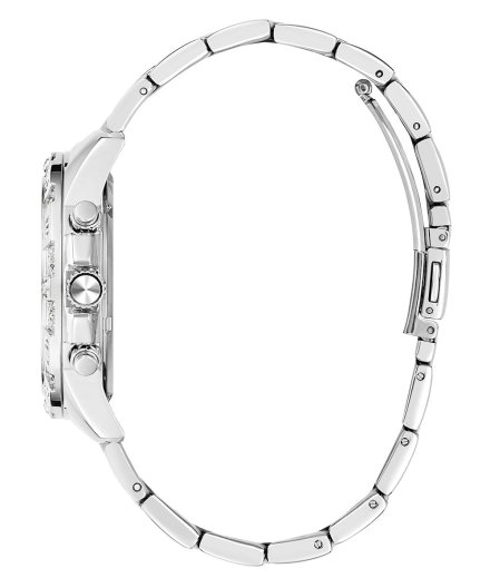 Guess Lady Majesty zegarek damski z kryształami srebrny GW0771L1