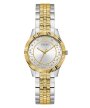 Guess Starstruck zegarek damski srebrno-złoty na bransolecie GW0765L1