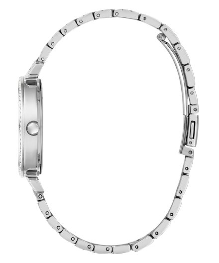 Guess Enchantment zegarek damski srebrny z kryształkami GW0763L1