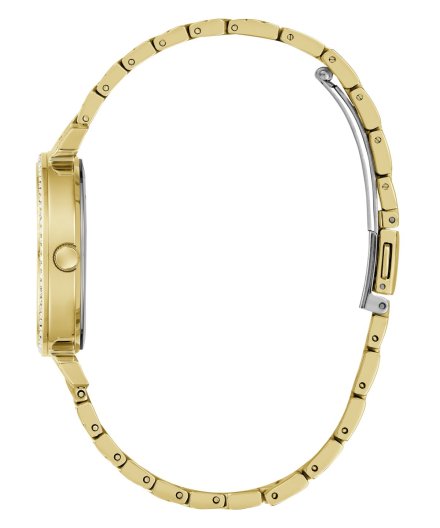 Guess Enchantment zegarek damski złoty z kryształkami GW0763L2