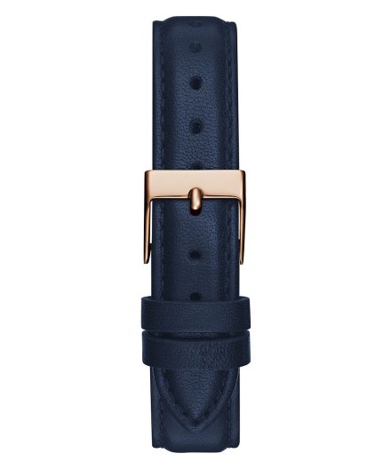 Guess Mini Luna zegarek damski złoty z granatowym paskiem GW0761L2