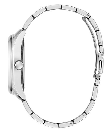 Guess Zoe zegarek damski srebrny na bransolecie z datownikiem GW0760L1
