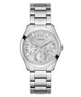 Guess Zoe zegarek damski srebrny na bransolecie z datownikiem GW0760L1