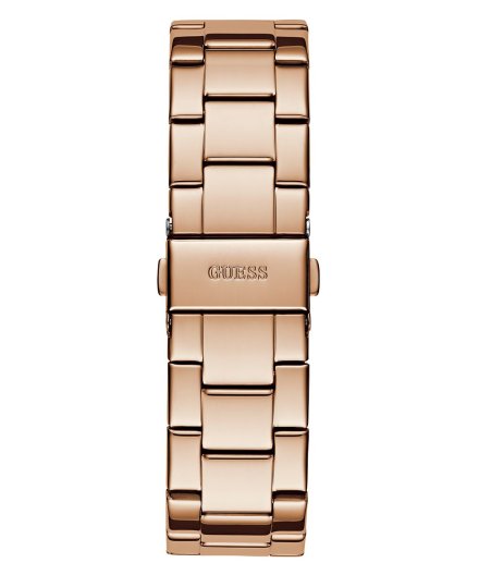 Guess Zoe zegarek damski różowozłoty na bransolecie z datownikiem GW0760L3