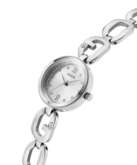 Guess Empower zegarek damski biżuteryjny srebrny GW0759L1