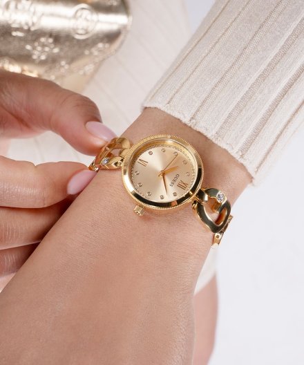 Guess Empower zegarek damski biżuteryjny złoty GW0759L2