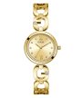 Guess Empower zegarek damski biżuteryjny złoty GW0759L2