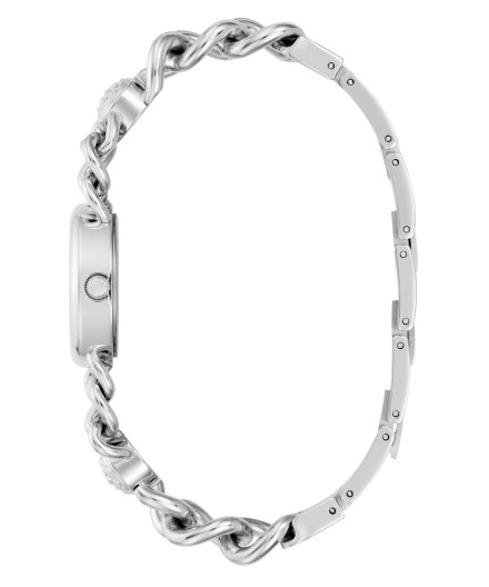 Guess Vienna zegarek damski biżuteryjny srebrny łańcuszek GW0758L1