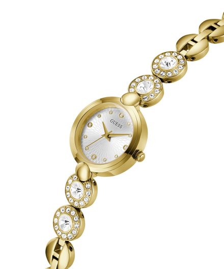 Guess Stardom zegarek damski biżuteryjny złoty z kryształami GW0757L2