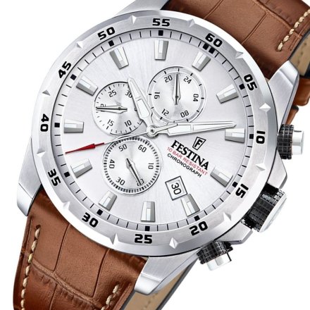 Festina Timeless Chronograph 20692/1 Zegarek Męski na pasku chronograf