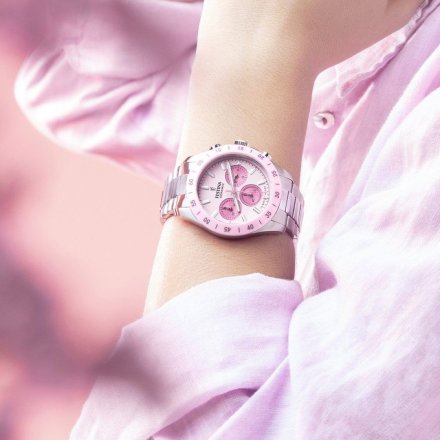 Festina Ceramic 20693/2 zegarek damski na bransolecie z różową tarczą