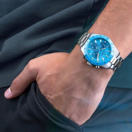 Festina Ceramic 20693/3 zegarek unisex na bransolecie z błękitną tarczą