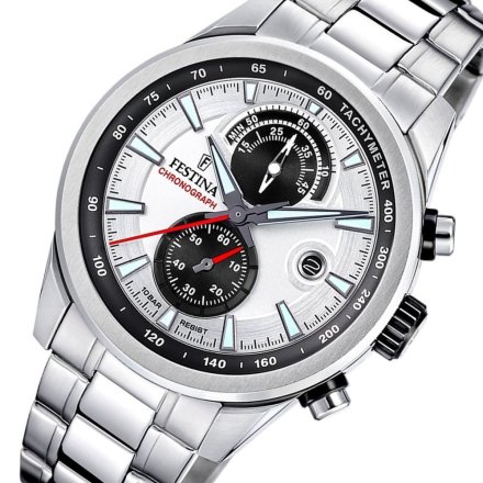 Festina Timeless Chronograph 20694/1 Zegarek Męski na bransolecie chronograf