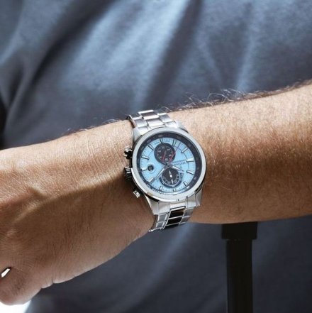 Festina Timeless Chronograph 20694/2 Zegarek Męski z błękitną tarczą chronograf