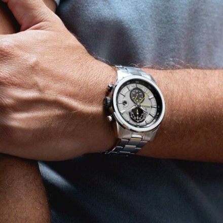 Festina Timeless Chronograph 20694/4 Zegarek Męski ze srebrną tarczą chronograf