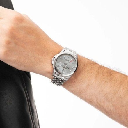 Festina Titanium 20696/2 Zegarek Męski srebrny tytanowy z cyframi arabskimi