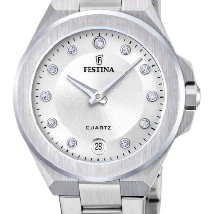 Festina Mademoiselle 20700/1 zegarek damski srebrny na bransolecie