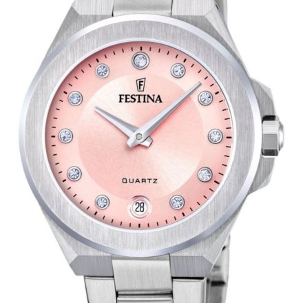 Festina Mademoiselle 20700/2 zegarek damski srebrny z różową tarczą