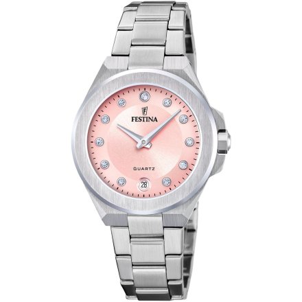 Festina Mademoiselle 20700/2 zegarek damski srebrny z różową tarczą