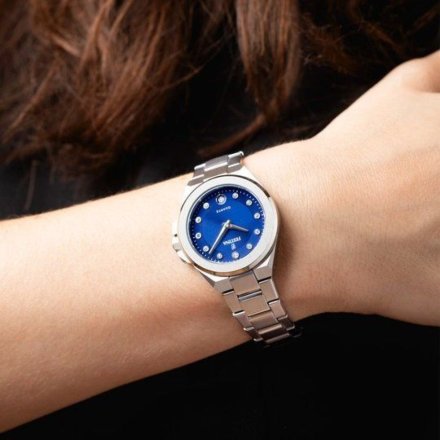 Festina Mademoiselle 20700/5 zegarek damski srebrny z granatową tarczą