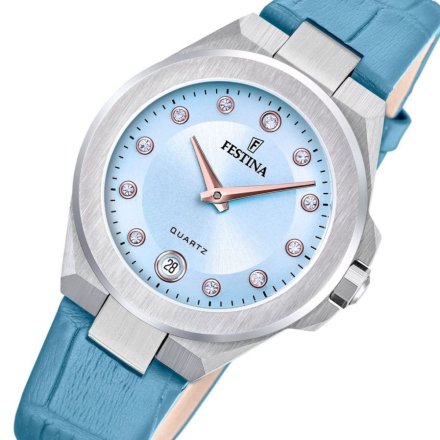 Festina Mademoiselle 20701/3 zegarek damski srebrny z różowym paskiem