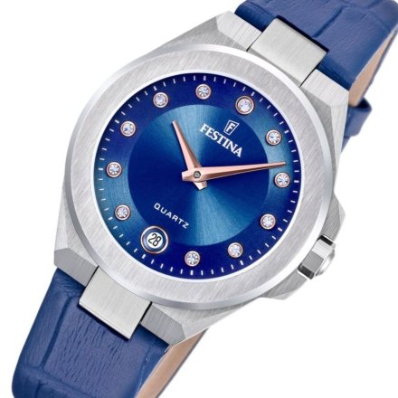 Festina Mademoiselle 20701/4 zegarek damski srebrny z różowym paskiem