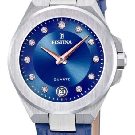Festina Mademoiselle 20701/4 zegarek damski srebrny z różowym paskiem